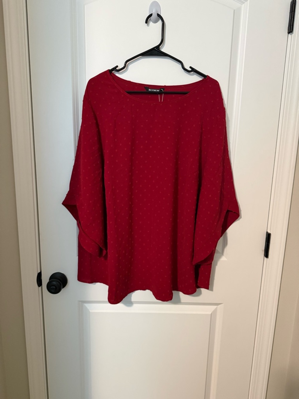 BloomChic Red Dotted Boatneck Tunic